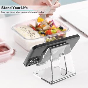 Acrylic Cell Phone Stand Portable Clear - Image 2