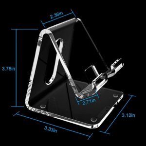 Acrylic Cell Phone Stand Portable Clear - Image 4
