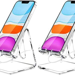 Acrylic Cell Phone Stand Portable Clear - Image 8
