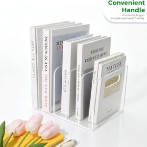 Acrylic Magazine File Holder 5-Slot Clear - Image 5