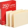 File Folders Manila 250 Pack Letter Size