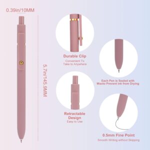 Gel Pen Set 0.5mm Black Ink 6 Pieces - Image 4