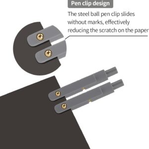 Gel Pen Set 0.5mm Black Ink 6 Pieces - Image 5