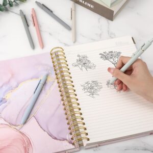 Gel Pen Set 0.5mm Black Ink 6 Pieces - Image 8
