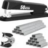 Heavy Duty Metal Stapler 50 Sheet Capacity Black