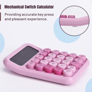 Mechanical Switch Calculator 12 Digit Large LCD Pink - Image 3
