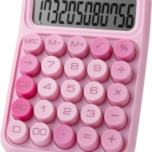 Mechanical Switch Calculator 12 Digit Large LCD Pink
