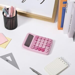 Mechanical Switch Calculator 12 Digit Large LCD Pink - Image 6