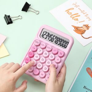 Mechanical Switch Calculator 12 Digit Large LCD Pink - Image 7