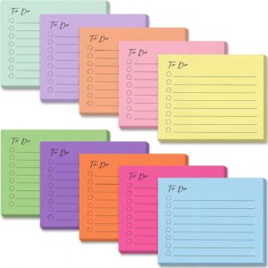 Sticky Notes Lined To Do List 3x4 Inch 10 Pack